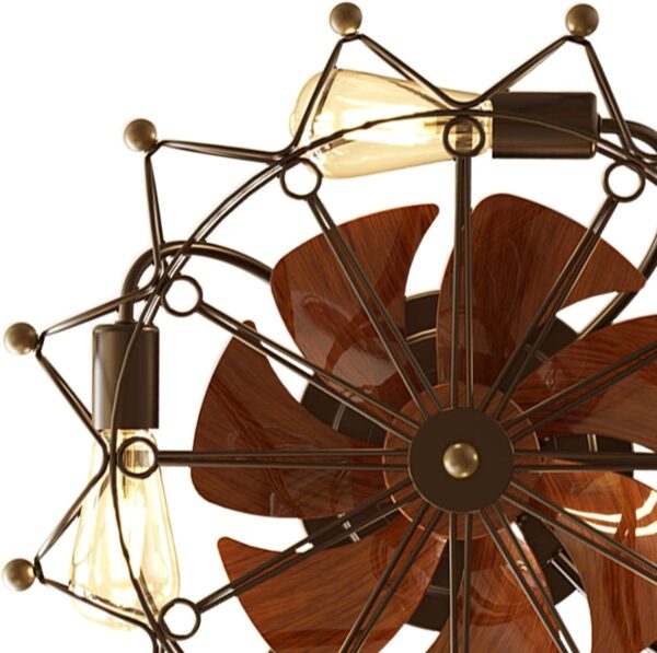 Caged Ceiling Fans with Lights